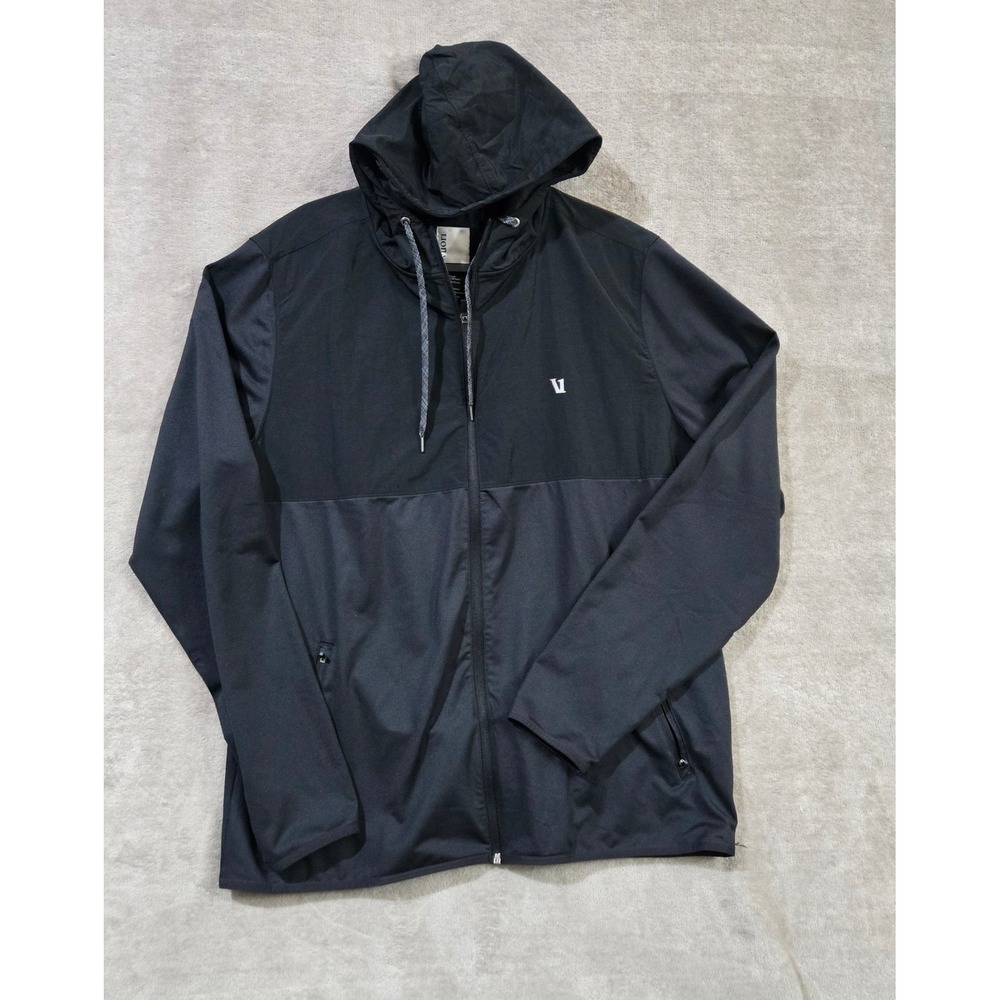 Vuori Sunday Element Jacket Mens 2X Tech Performance Colorblock Hooded Outdoor